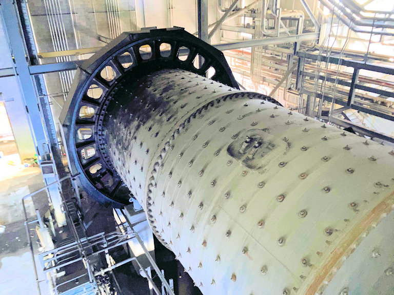 Used Svedala 15' W X 29' L Ball Mill With 3750 Hp Motor)